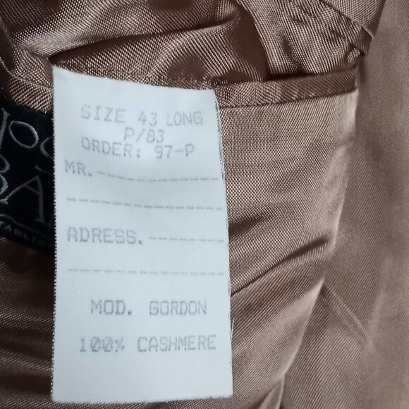 Jos. A. Bank Men's Cashmere Tan Fully Lined Single Breast Blazer Sportscoat 43L - Picture 9 of 11